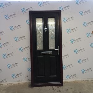 Used Black Composite Front Door 890mm x 2090mm SC828