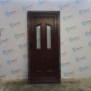 Used Rosewood Upvc Back Door 920mm x 2030mm (Reduce To 880mm x 2015mm) 0808