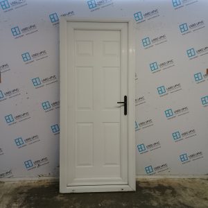Used White Upvc Back Door 920mm x 2115mm (Reduce To 890mm) C11D63