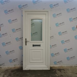 Used White Upvc Front Door 910mm x 2020mm C1UD59