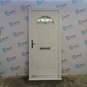 Used White Composite Front Door 975mm x 2100mm 0446