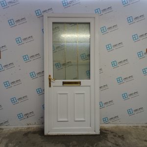 Used White Upvc Front Door 965mm x 2100mm (Reduce To 950mm) 0755