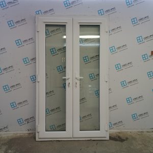 Used White Upvc French Doors 1225mm x 2090mm EA26