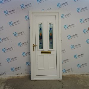 Used White Upvc Front Door 905mm x 2005mm 0313