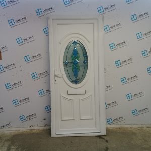 Used White Upvc Front Door 935mm x 2060mm (Reduce To 905mm) 0101