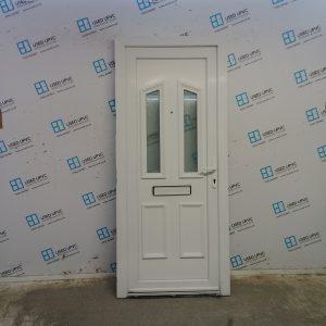 Used White Upvc Front Door 880mm x 2030mm 0807