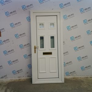Used White Upvc Front Door 890mm x 2035mm 0594