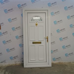 Used White Upvc Front Door 955mm x 2035mm C8D09