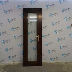 Used Woodgrain Upvc Full Glass Door 665mm x 2065mm SC804