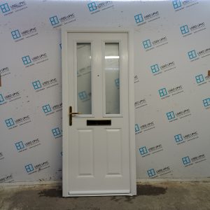 Used White Composite Front Door 885mm x 2045mm C11D63