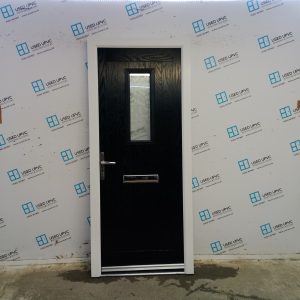 Used Black Composite Front Door 880mm x 2035mm C8D68