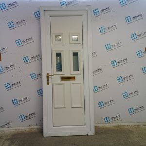 Used White Upvc Front Door 885mm x 2245mm 0656