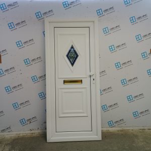 Used White Upvc Front Door 905mm x 2060mm 0574