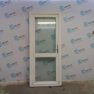 Used White Upvc Back Door 875mm x 2045mm 0430