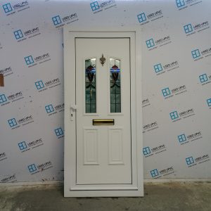 Used White Upvc Front Door 945mm x 2055mm 0135