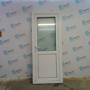 Used White Upvc Back Door 845mm x 2030mm (Reduce To 830mm) 0048