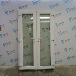 Used White Upvc French Doors 1225mm x 2035mm EA23