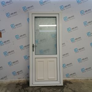 Used White Upvc Back Door 900mm x 2045mm C6014