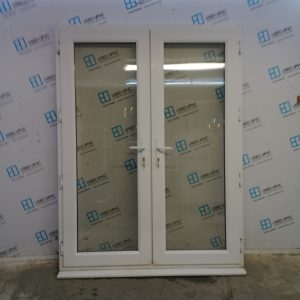 Used White Upvc French Doors 1570mm x 2090mm EA9
