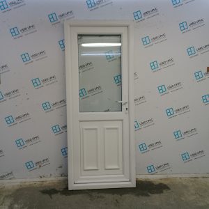 Used White Upvc Back Door 845mm x 2070mm 0086
