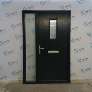 Used Anthracite Grey Composite Front Door And Side Panel 1345mm x 2055mm DS059