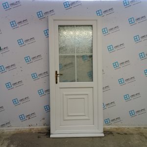 Used White Upvc Back Door 930mm x 2085m (Reduce To 900mm) 0315