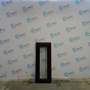 Used Rosewood Upvc Window 460mm x 1155mm C4W156