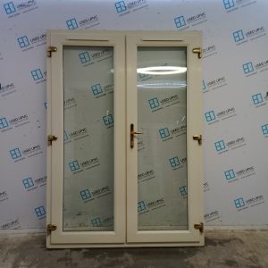 Used Cream Upvc French Doors 1490mm x 2055mm EA12