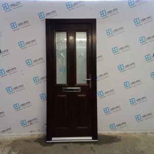 Used Rosewood Composite Front Door 850mm x 2055mm 0086
