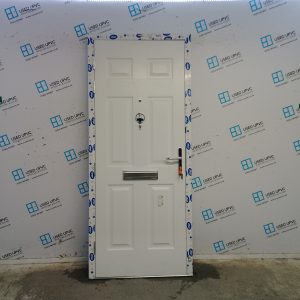 Brand New White Composite Front Door (Outwards Opening) 885mm x 2080mm ND129