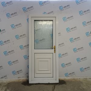 Used White Upvc Back Door 850mm x 1965mm 0233