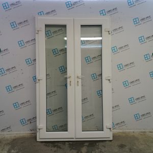 Used White Upvc French Doors 1265mm x 2090mm EA21