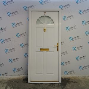 Used White Upvc Front Door 935mm x 2100mm 0648