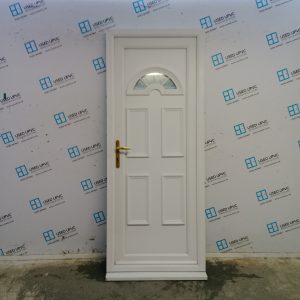 Used White Upvc Back Door 840mm x 2085mm 0315