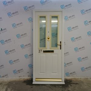 Used White Composite Front Door 890mm x 2080mm 0101