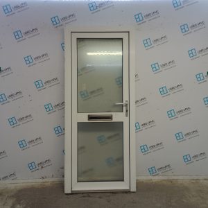 Used White Upvc Front Door 870mm x 2040mm (Reduce To 860mm) C9D11