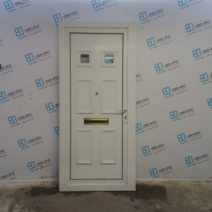 Used White Upvc Front Door 940mm x 2070mm 0048