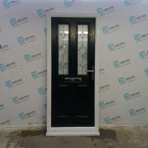 Used Black Composite Front Door 920mm x 2100mm 0057