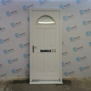 Used White Composite Front Door 920mm x 2090mm C8D13