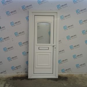 Used White Upvc Front Door 900mm x 2035mm (Reduce To 885mm) C8D68