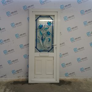 Used White Upvc Front Door 875mm x 2090mm 0012