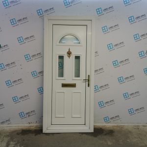 Used White Upvc Front Door 900mm x 2055mm SC837