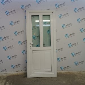 Used White Upvc Back Door 895mm x 2025mm (Reduce To 865mm) 0218