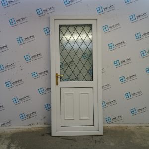 Used White Upvc Back Door 880mm x 2060mm 0173