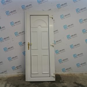 Used White Upvc Back Door (Outwards Opening) 830mm x 2025mm C7D002