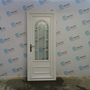 Used White Upvc Back Door 840mm x 2010mm (Reduce To 825mm) SC808