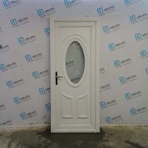 Used White Upvc Back Door 870mm x 2030mm C8D01