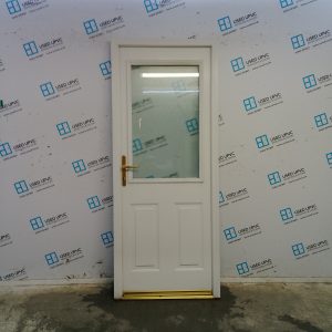 Used White Upvc Back Door 835mm x 2020mm SC2D012