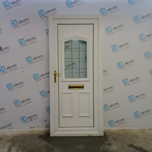 Used White Upvc Front Door 925mm x 2075mm (Reduce To 905mm) C7D069