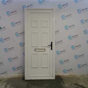 Used White Upvc Front Door 895mm x 2080mm C8D56